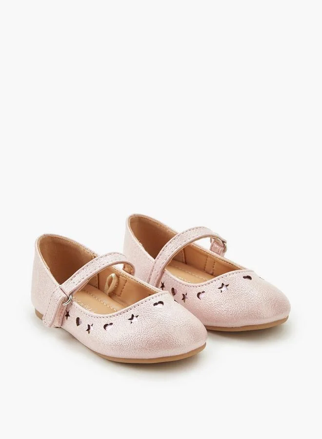Flora Bella By Shoexpress Flora Bella Girls Hook and Loop Ballerina Shoes